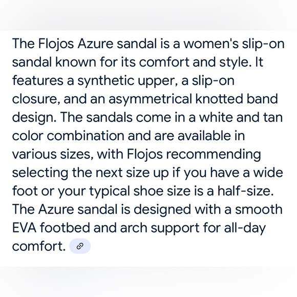 Flojos Azure - Women's woven with arch support NWOT Size 6 - Picture 8 of 8